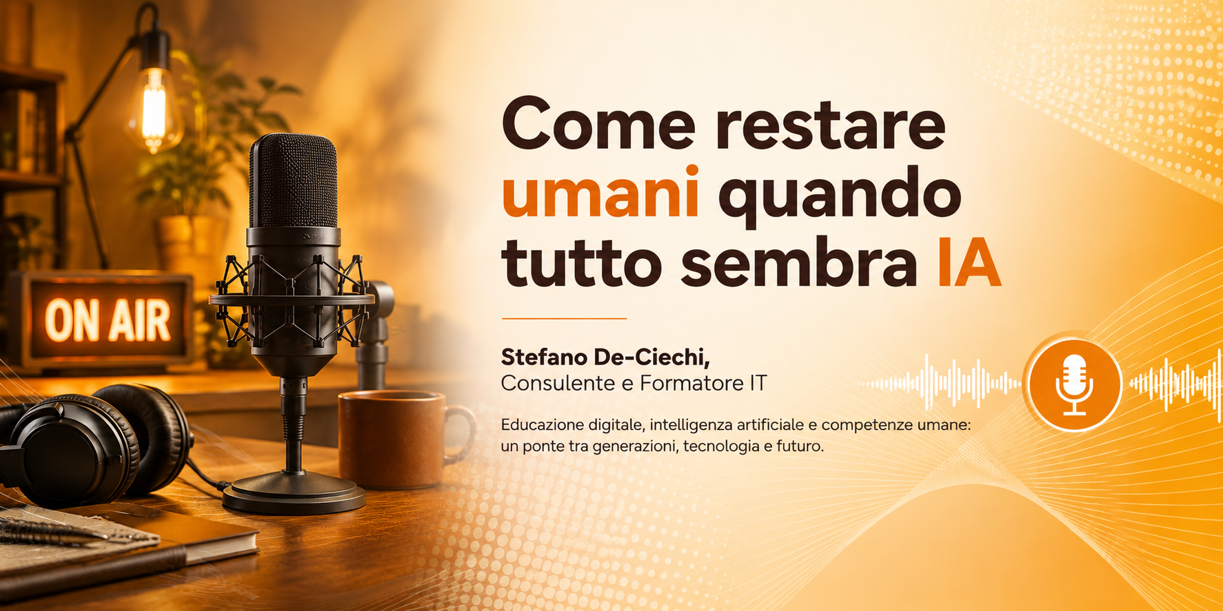 Podcast - Come restare umani quando tutto sembra IA